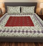 Patches work embroidery bedsheet
