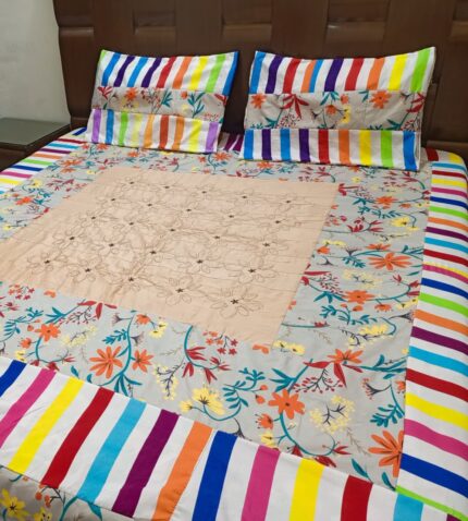 Embroidery bedsheet