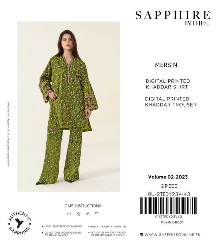 Printed sapphire dress
