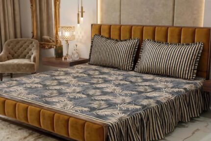 3-Piece stitched bedsheet