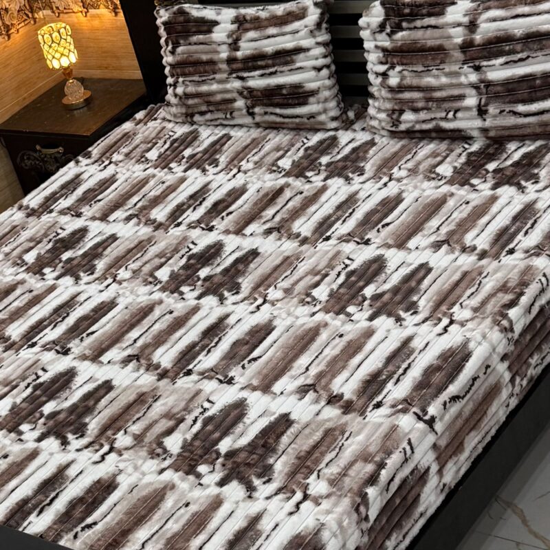 Multi color puffy bed sheet