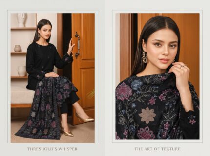 Winter black dress