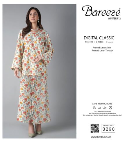 Printed dress linen